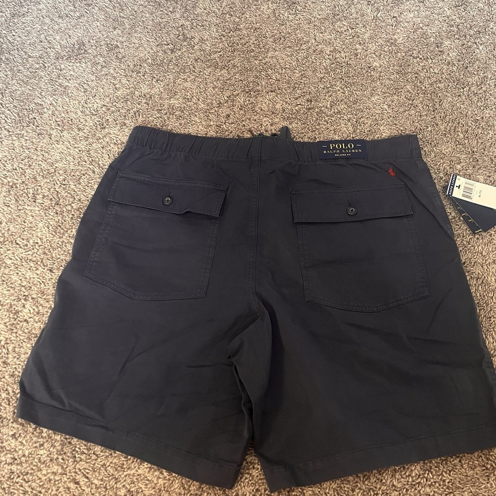 NWT Polo Ralph Lauren Mens Shorts Blue XL 8in Relaxed Fit Cotton Stretch - Picture 2 of 5